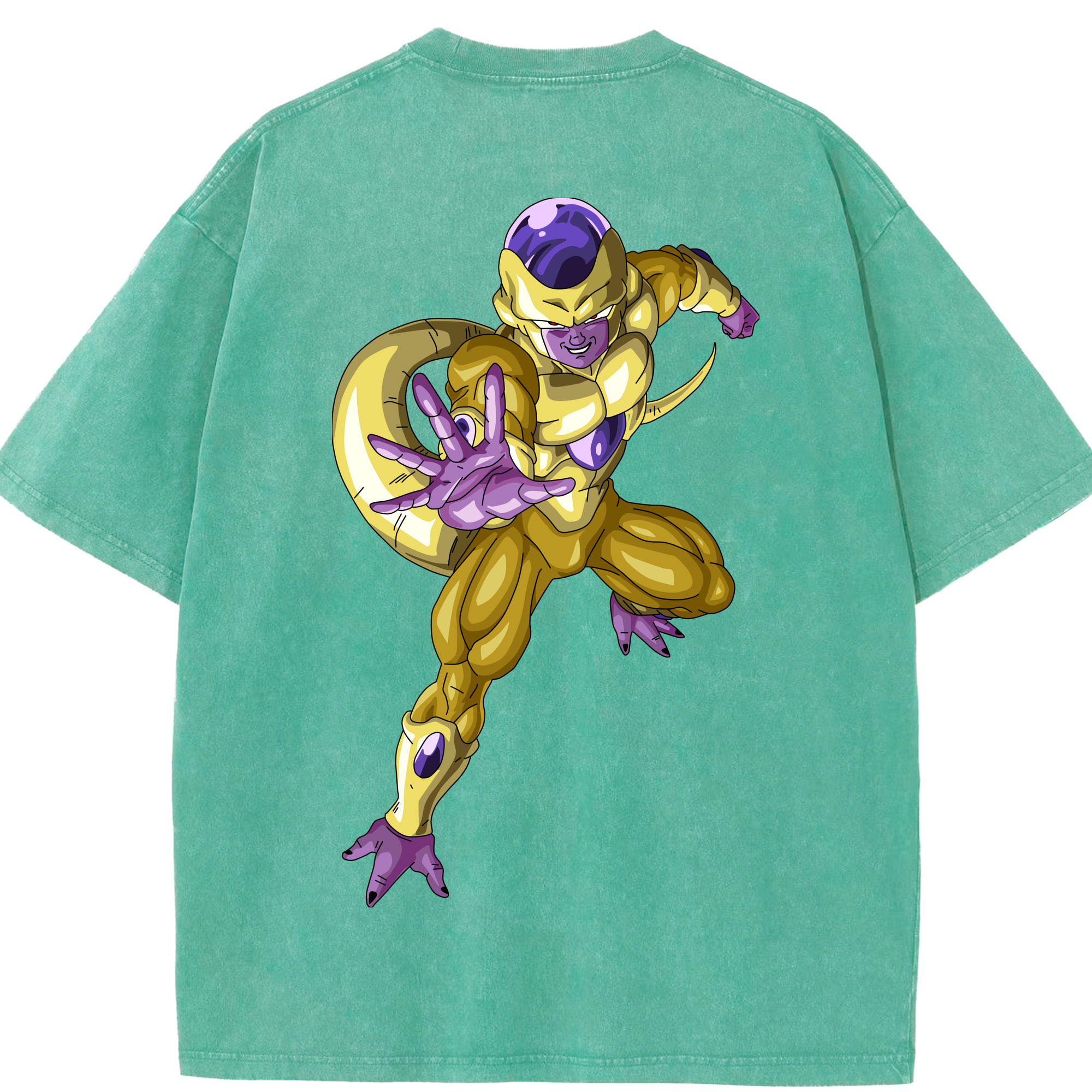 （画像用） ドラゴンボール フリーザ DRAGON BALL Frieza 綿100% ヴィンテージ風 半袖Tシャツ（背面プリント）